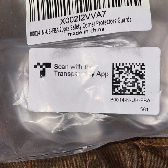 Clear rubber 90 degree plastic gell protection edge cover for children new - Picture 3 of 7